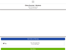 Tablet Screenshot of chinagourmetmodesto.com